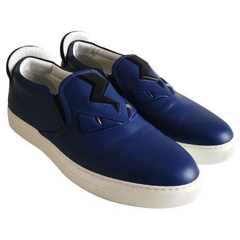 fendi sneakers navy